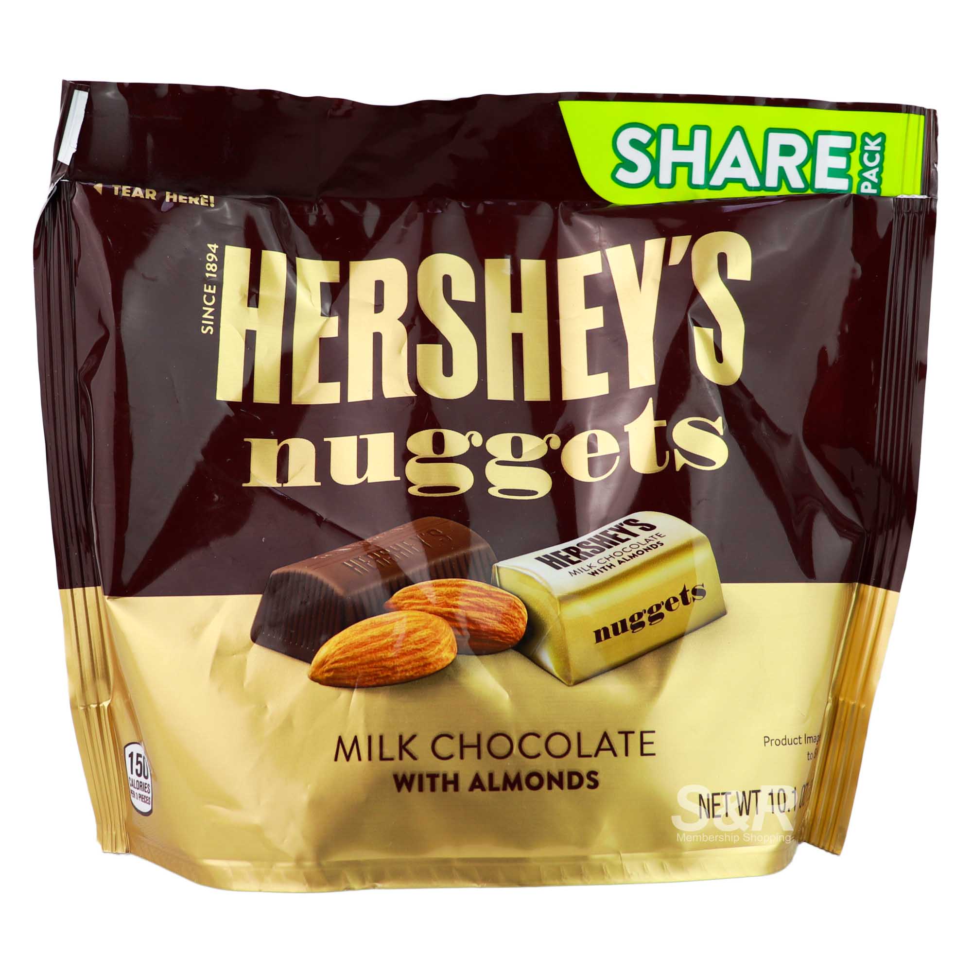 Hershey's Milk Chocolate with Almonds Nuggets 1 bag Hershey's Milk Chocolate with Almonds Nuggets 1 bag